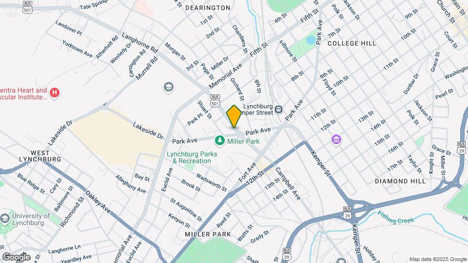 2101 Park Ave Map and Location Details