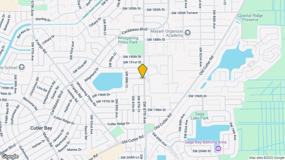 8700 SW 193rd Ter Mapa y Detalles de la Ubicación