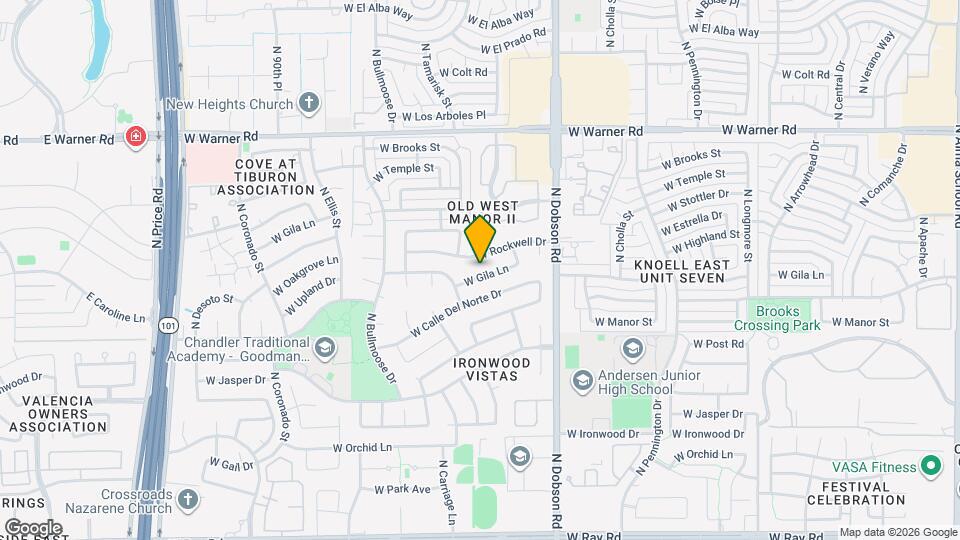 2058 W Gila Ln Mapa y Detalles de la Ubicación