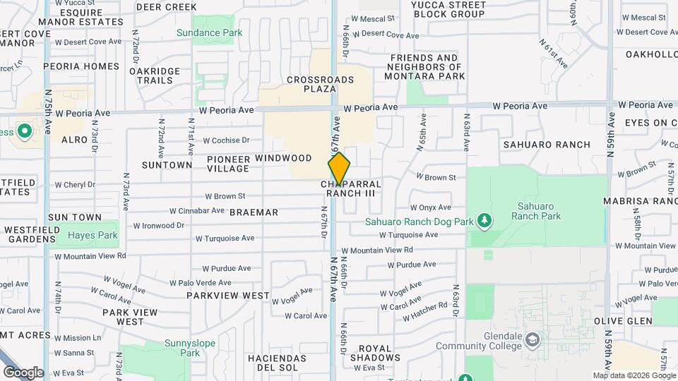 10102 N 66th Ln Map and Location Details