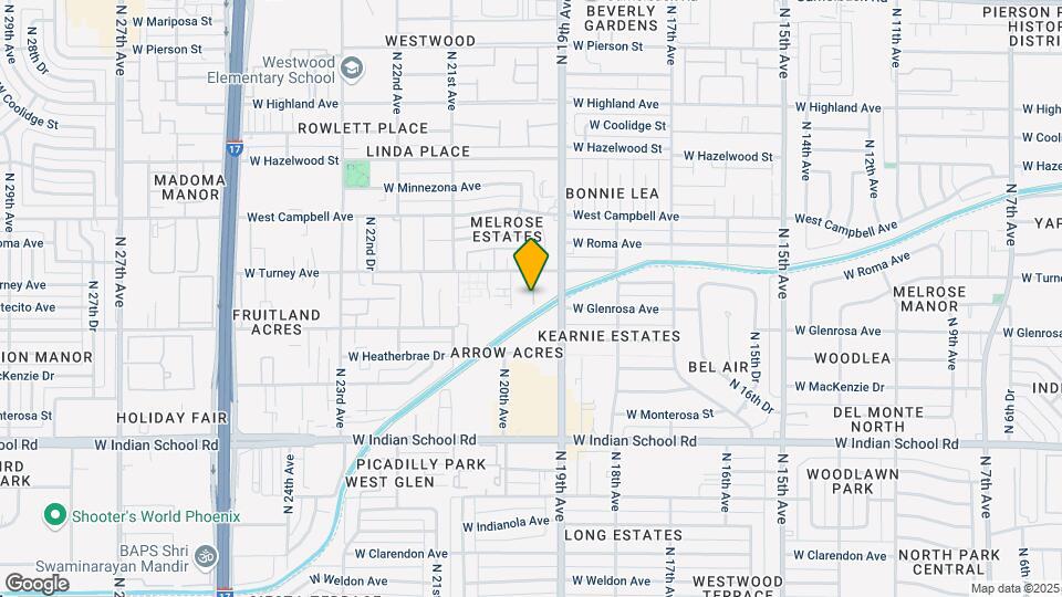 4314 N 19th Dr Map and Location Details
