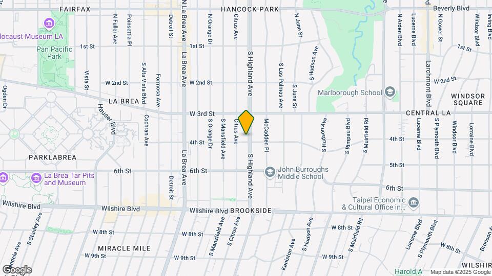 359 S Highland Ave Map and Location Details