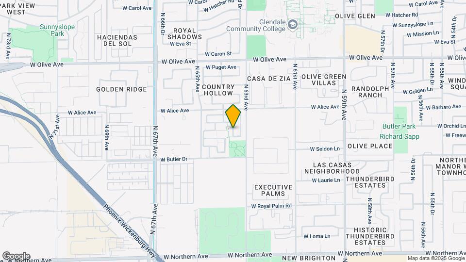 8539 N 63rd Ln Map and Location Details