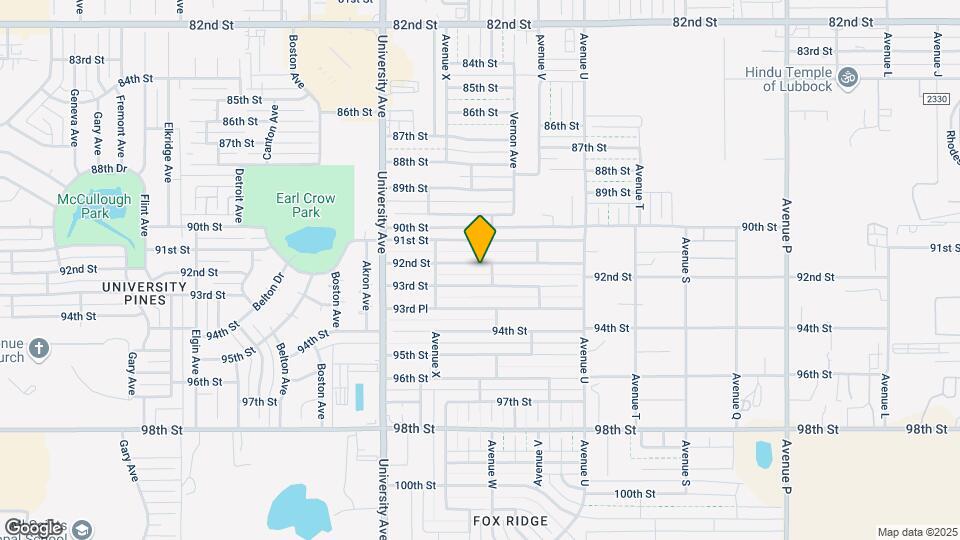 2305 92nd St Map and Location Details