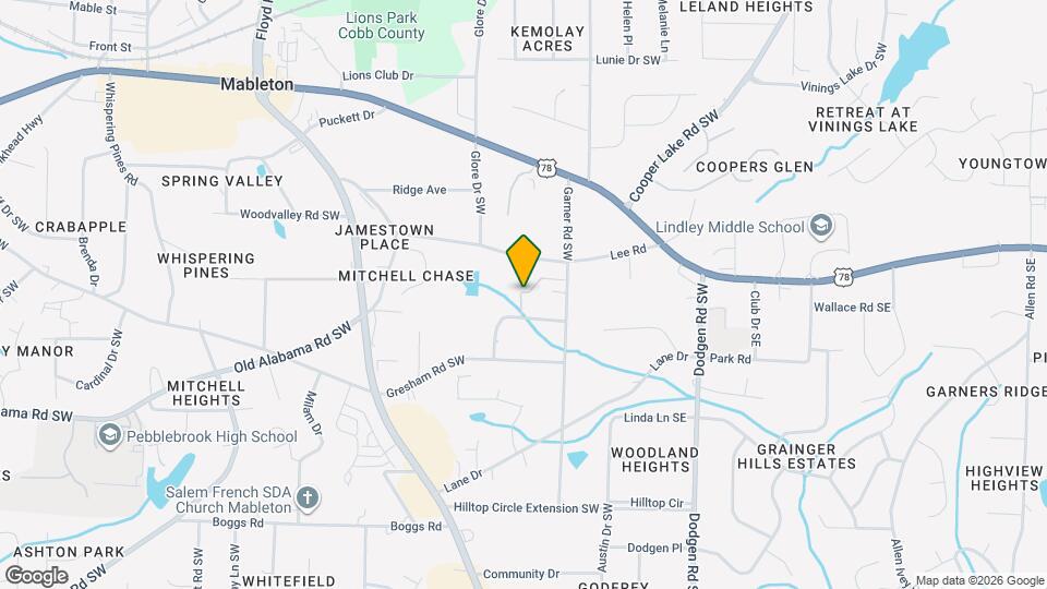 5909 Lone Oak Dr SW Map and Location Details