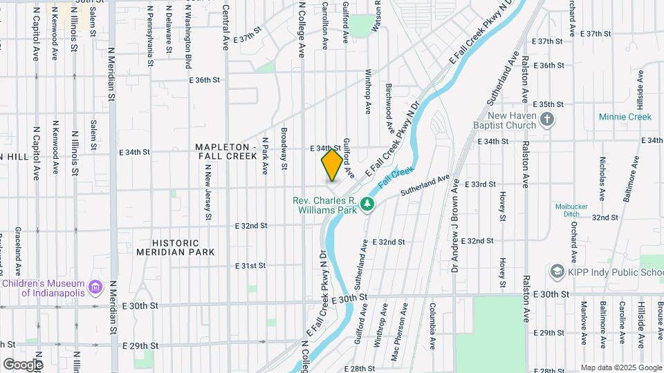 3261 Carrollton Ave Mapa y Detalles de la Ubicación