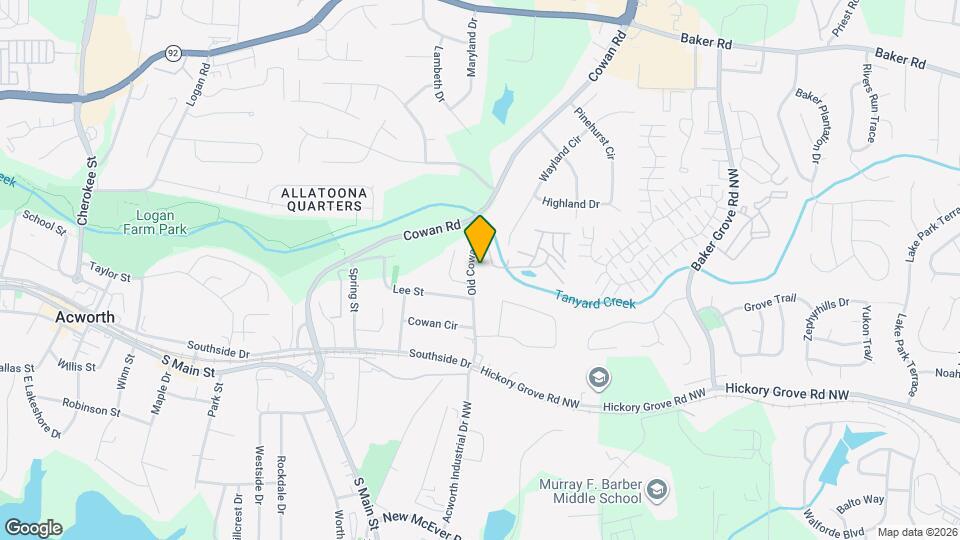 4652 Old Cowan Rd Map and Location Details