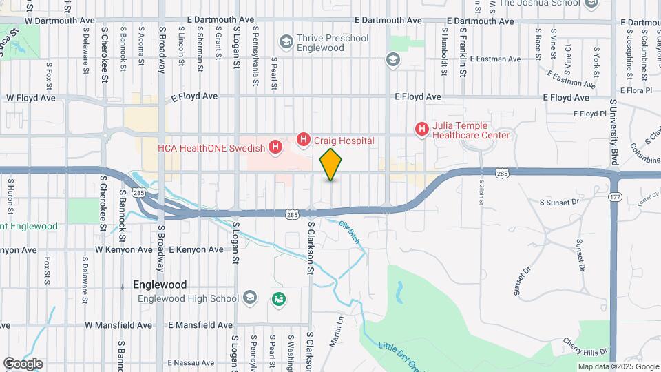 3531 S Emerson St Map and Location Details