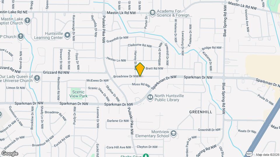 2819 Broadview Dr NW Map and Location Details