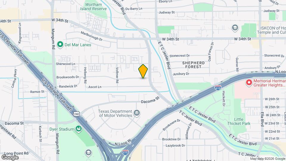 3709 Brookwoods Dr Map and Location Details