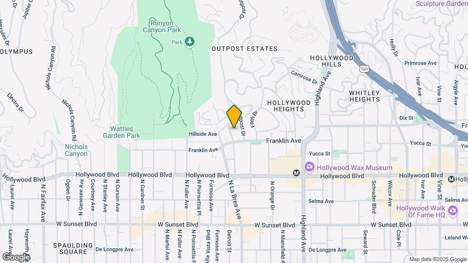 1820 El Cerrito Pl Map and Location Details