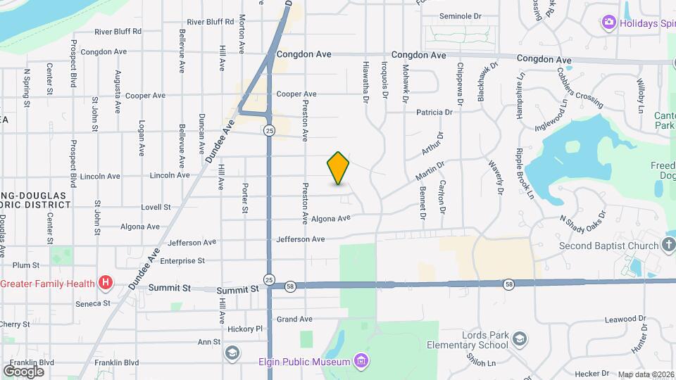 694 Columbia Ave Map and Location Details