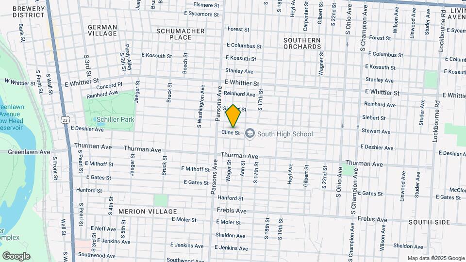 538 Cline St Map and Location Details
