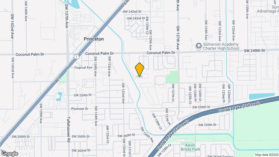 13390 SW 251st Terrace Map and Location Details