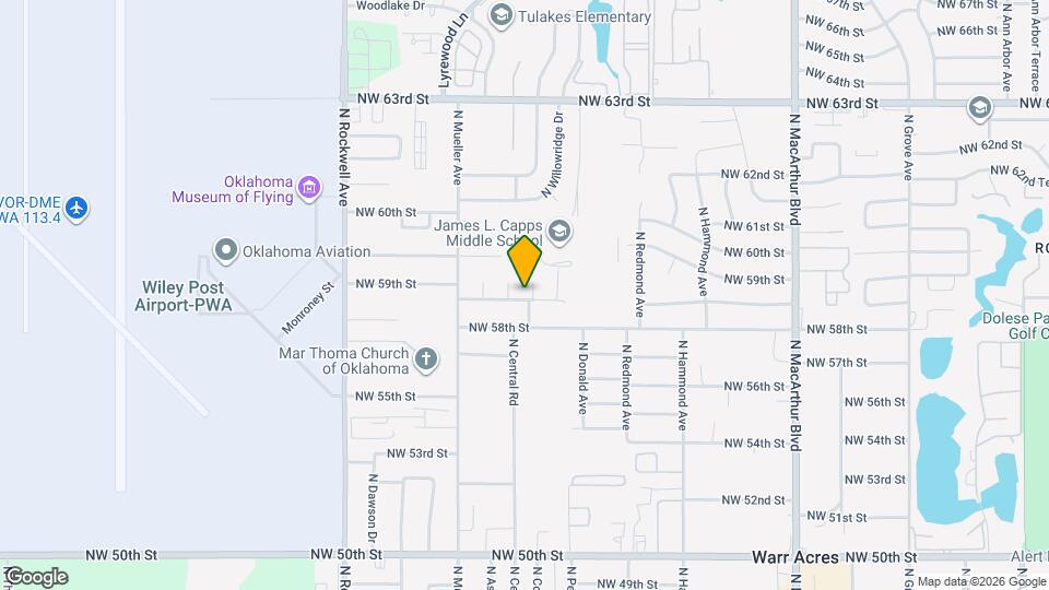 5921 N College St Map and Location Details