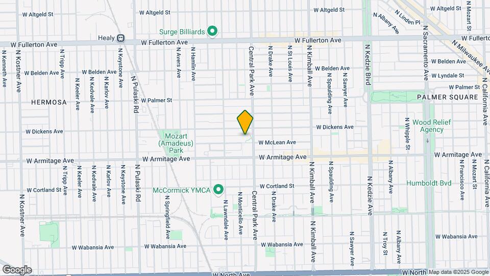 3614 W McLean Ave Map and Location Details