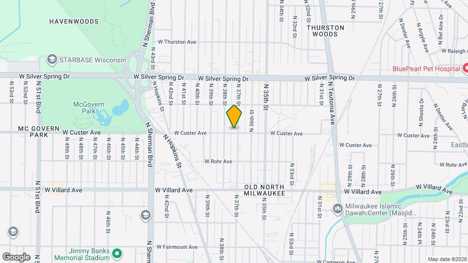 5403 N 37th St Map and Location Details