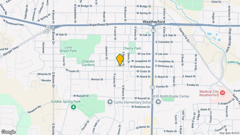 405 W Simmons St Map and Location Details