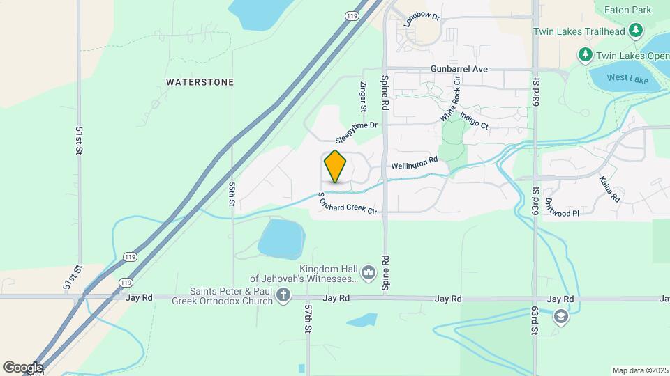 5802 Orchard Creek Ln Map and Location Details