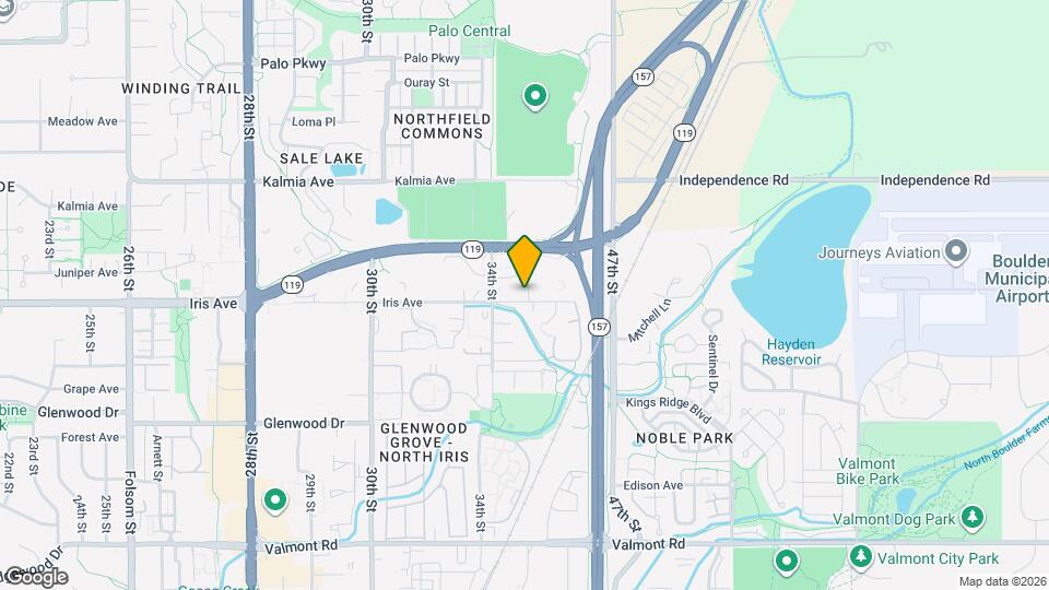 3661 Iris Ave Map and Location Details