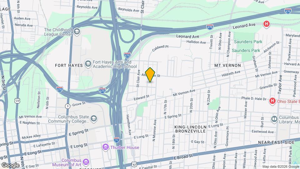 384-386-386 N Garfield Ave Map and Location Details