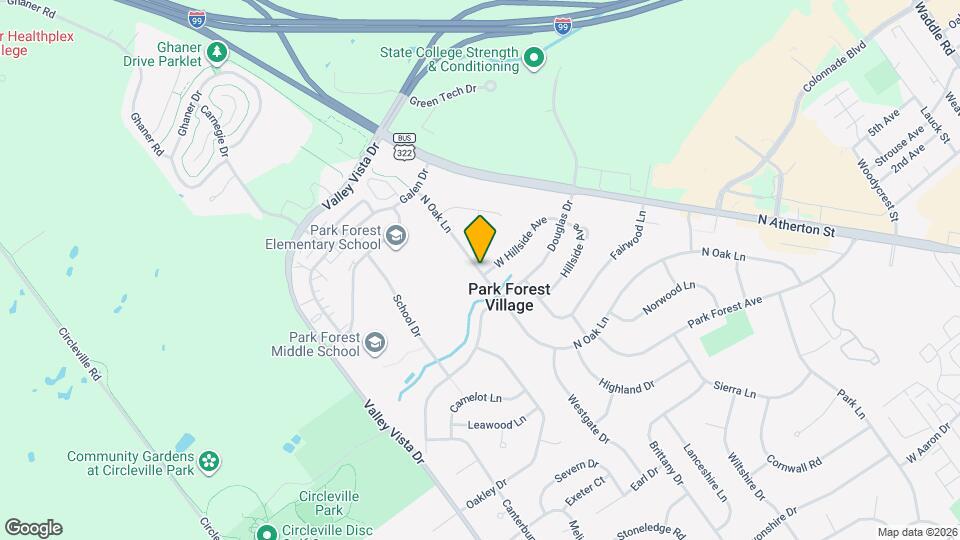 531 Hillside Ave Map and Location Details