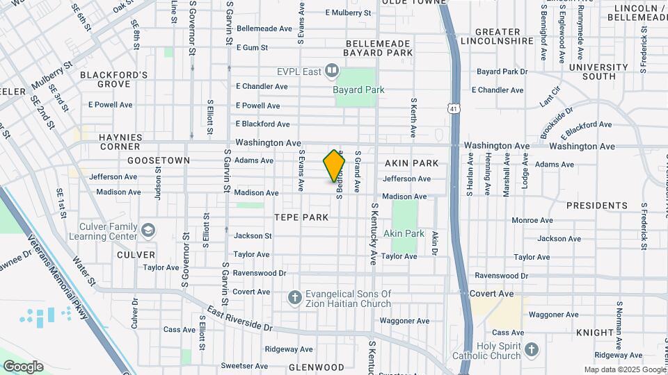 1163 S Bedford Ave Map and Location Details