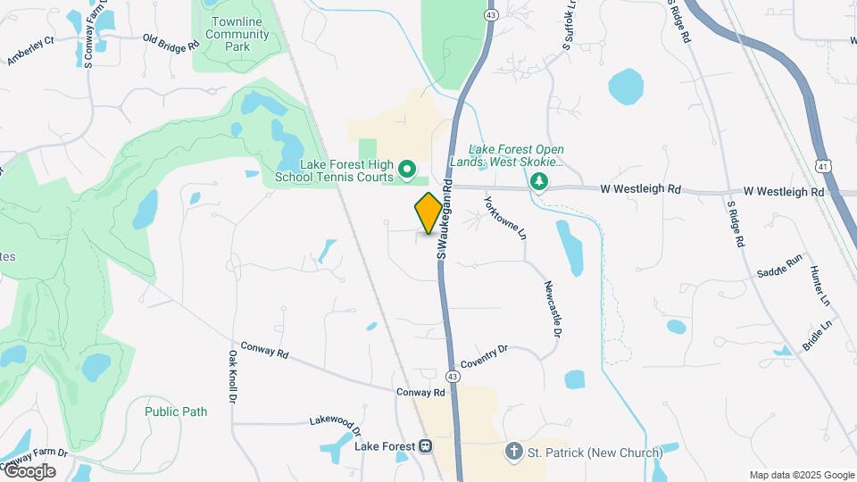 490 S Waukegan Rd Map and Location Details