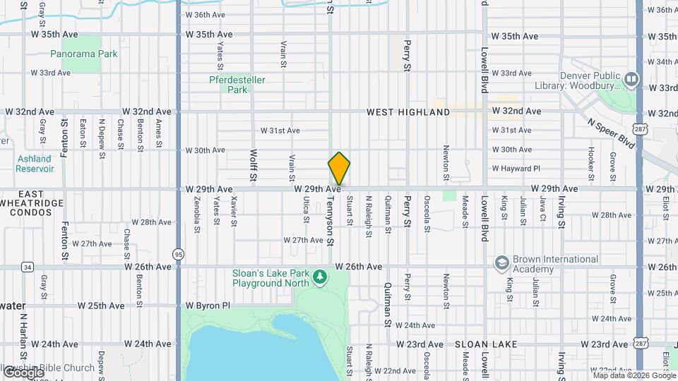 4354 W 29th Ave Map and Location Details