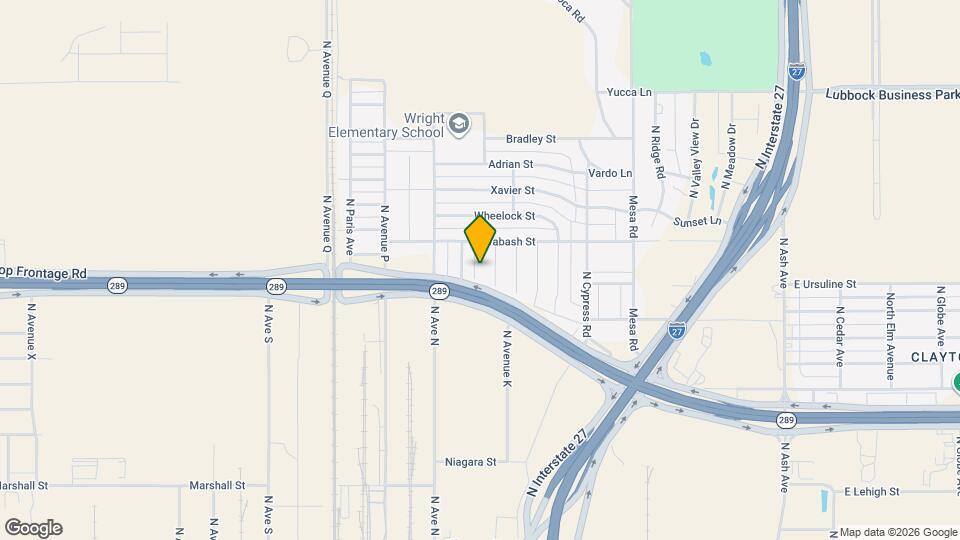 2110 N Avenue L Mapa y Detalles de la Ubicación