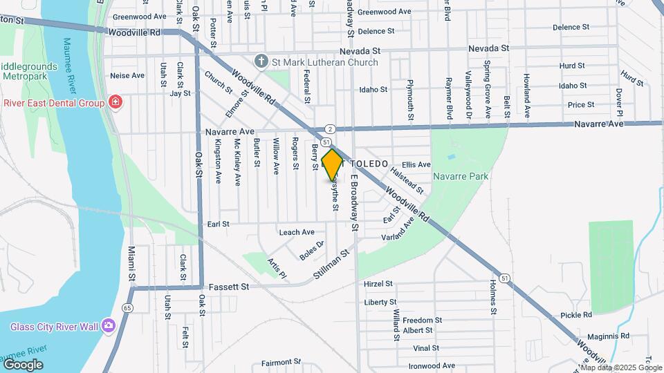 916 Forsythe St Map and Location Details