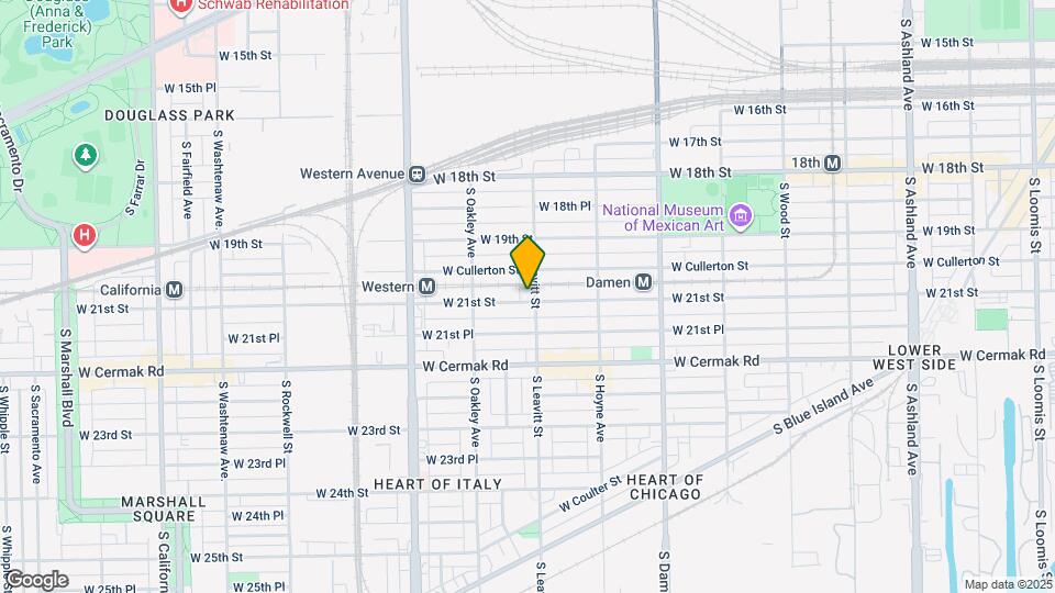 2024 S Leavitt St, Unit 1 Map and Location Details