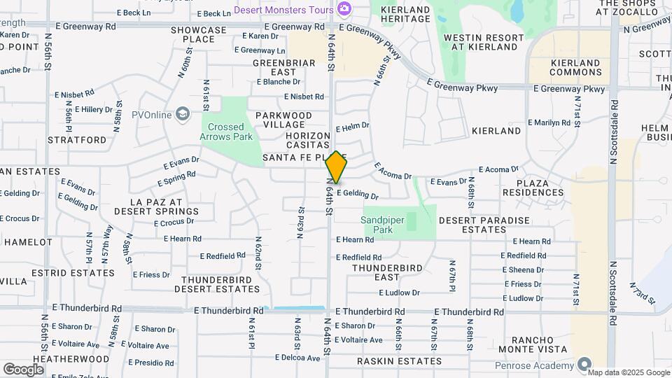 14424 N 64th Pl Map and Location Details