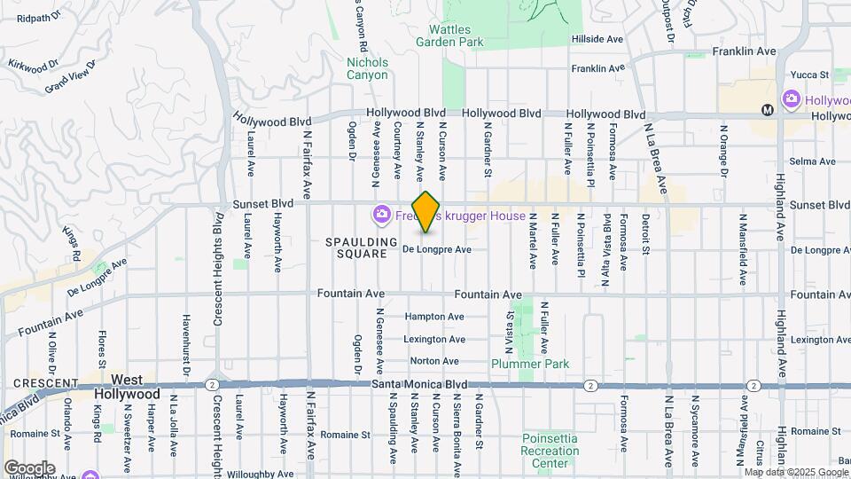 1414 1/2 N Stanley Ave Map and Location Details