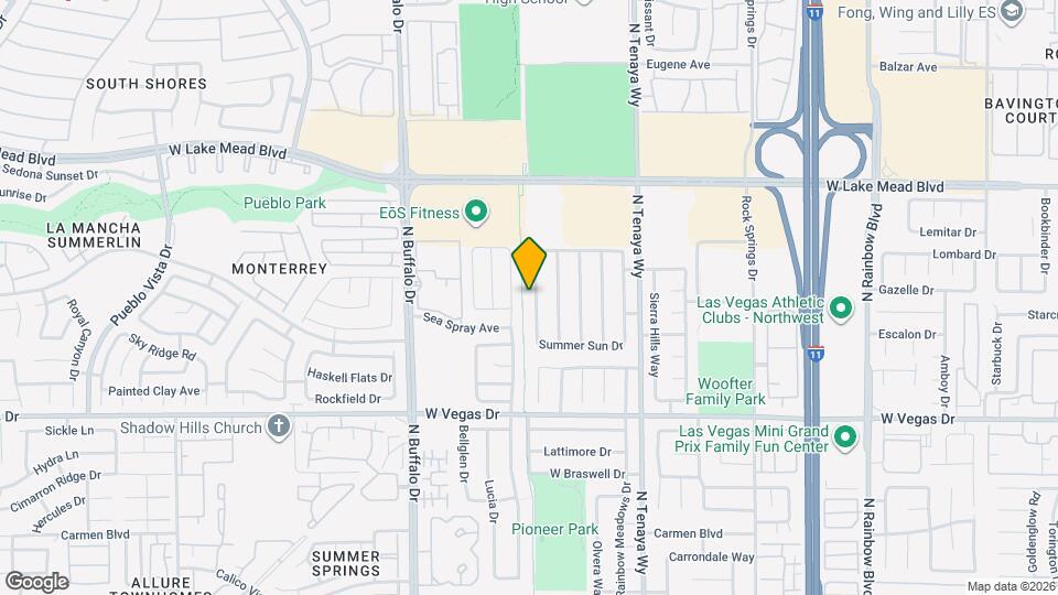 1813 Navajo Lake Way Map and Location Details