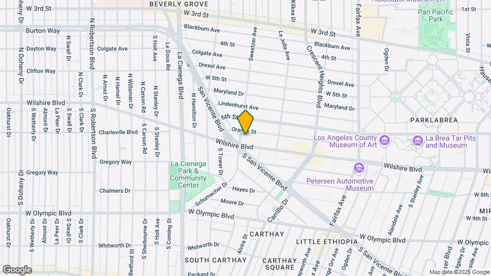 6521 1/2 Wilshire Blvd Map and Location Details