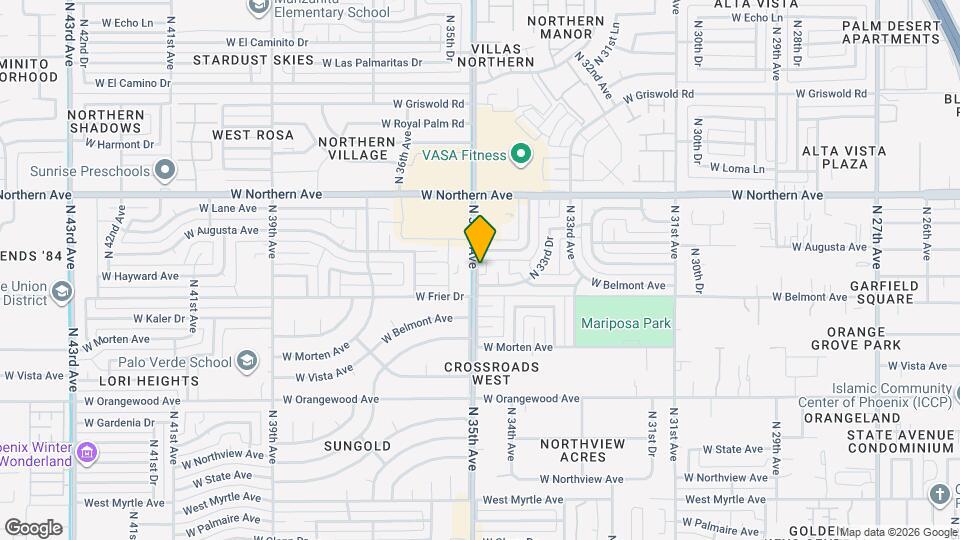 7723 N 35th Ave Map and Location Details