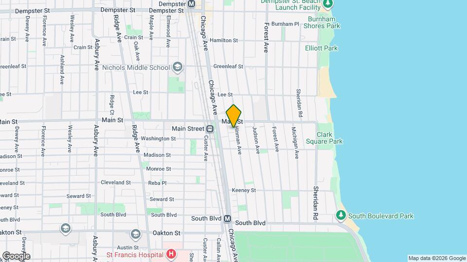 856 Hinman Ave, Unit G Mapa y Detalles de la Ubicación