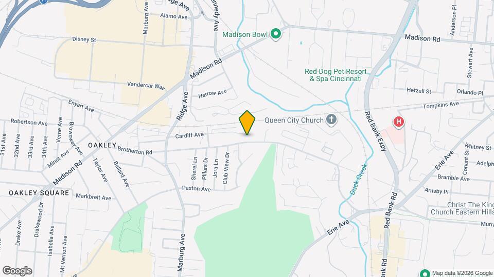 3622 Brotherton Rd Map and Location Details