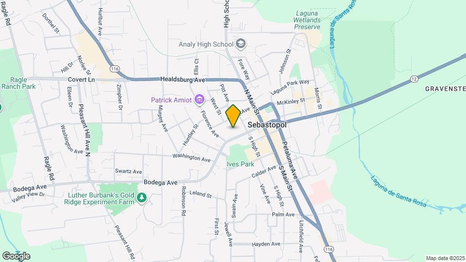 7312 Bodega Ave Map and Location Details