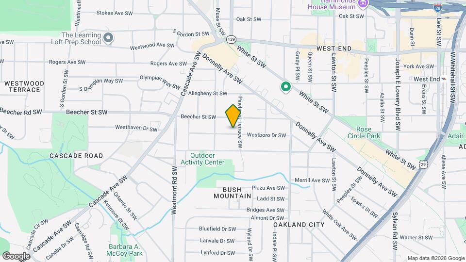 1361 Westboro Dr SW Map and Location Details