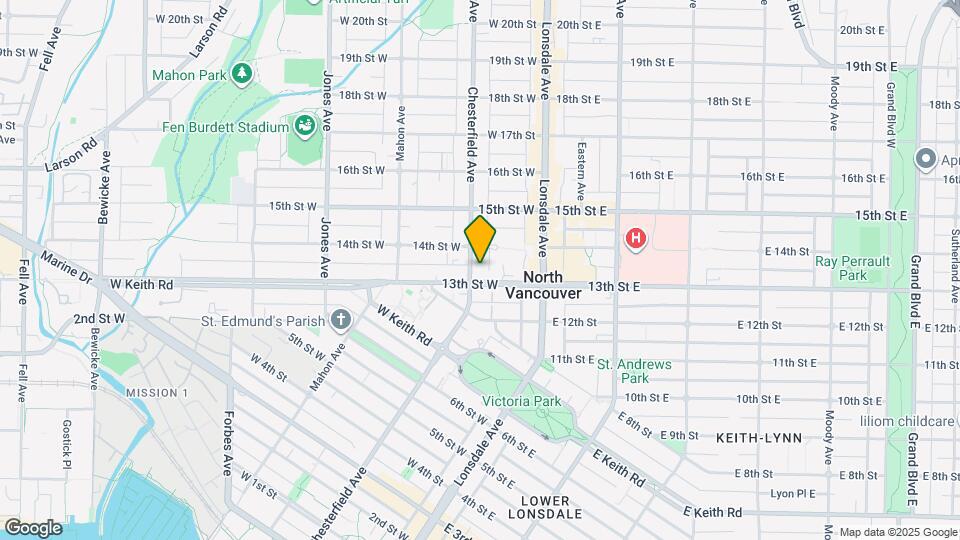 1320 Chesterfield Ave Map and Location Details