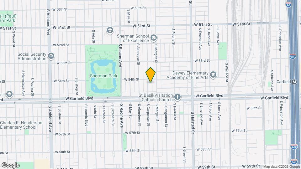 5417 S Carpenter St, Unit 1 Map and Location Details