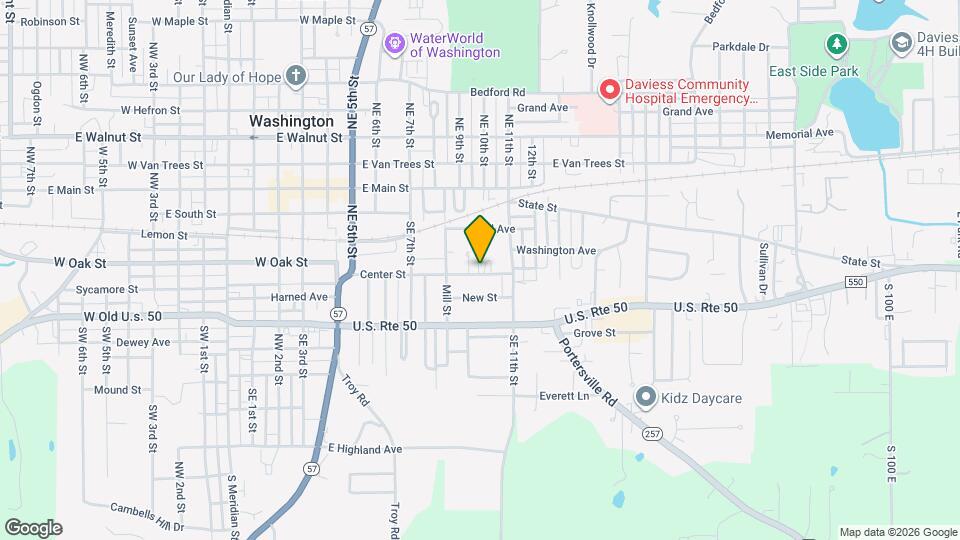 906 Center St Map and Location Details