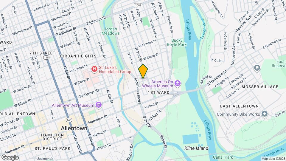 217 Chestnut St Map and Location Details