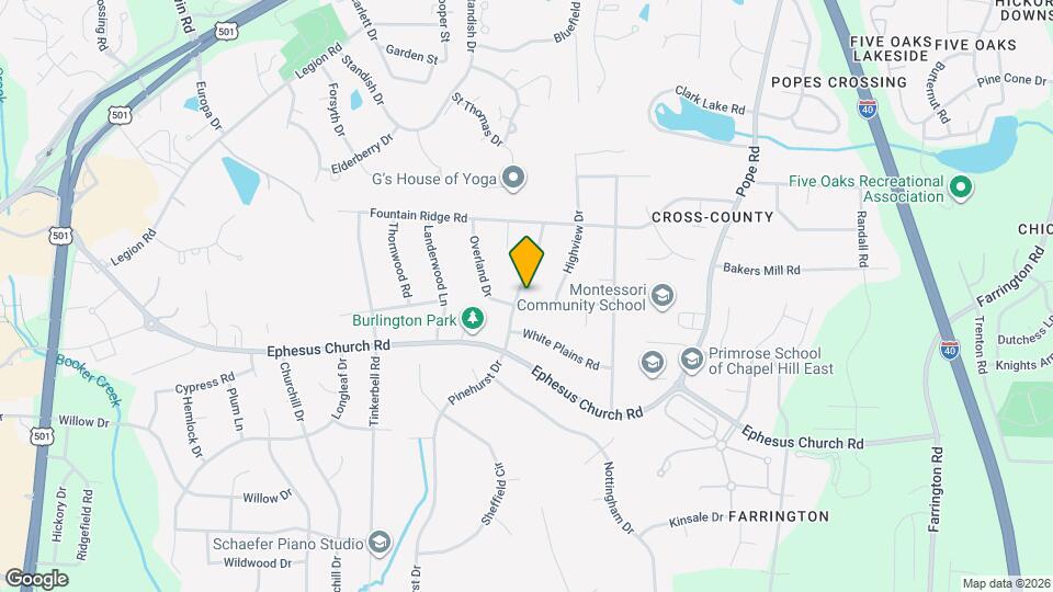 419 Sharon Rd Map and Location Details