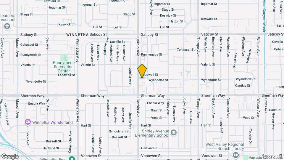 7308 Corbin Ave, Unit A Mapa y Detalles de la Ubicación