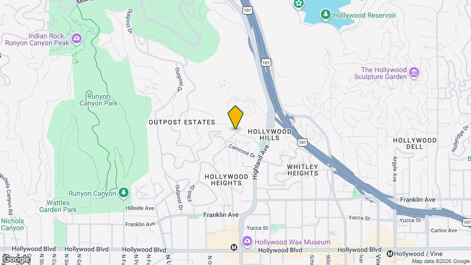 2185 Broadview Terrace Map and Location Details