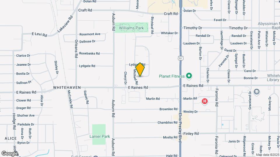 989 S Whitehaven Park Cir Map and Location Details