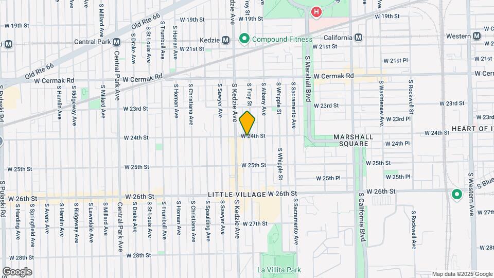 2400 S Troy St Map and Location Details